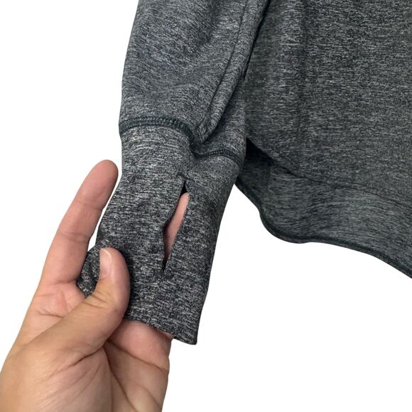 GapFit Gray Lightweight Pullover Hoodie Womens Medium Athleisure Gorpcore - Picture 5 of 7